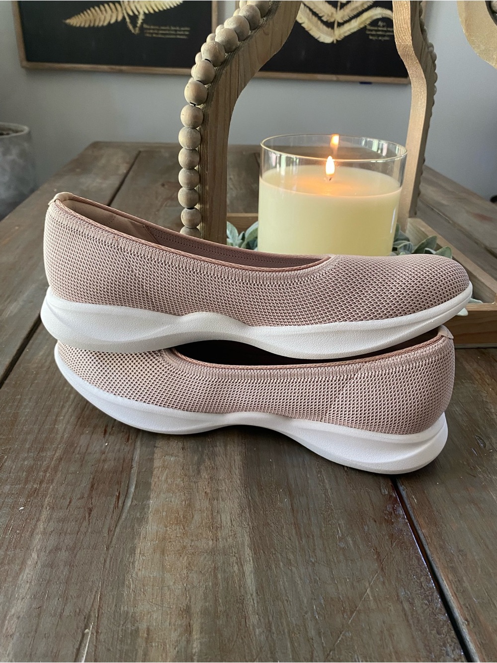 VIVAIA Isabell Walker Pro Knit Ballet Flats Walking Shoes Womens 42 Blush Pink - Picture 8 of 10
